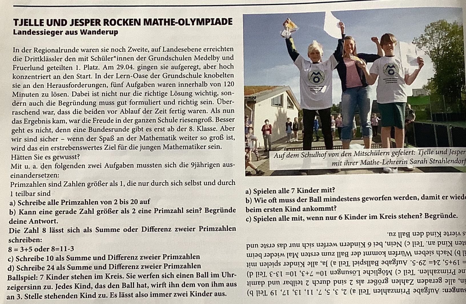 Quelle: Flensburger Wochenschau von Juli 2021