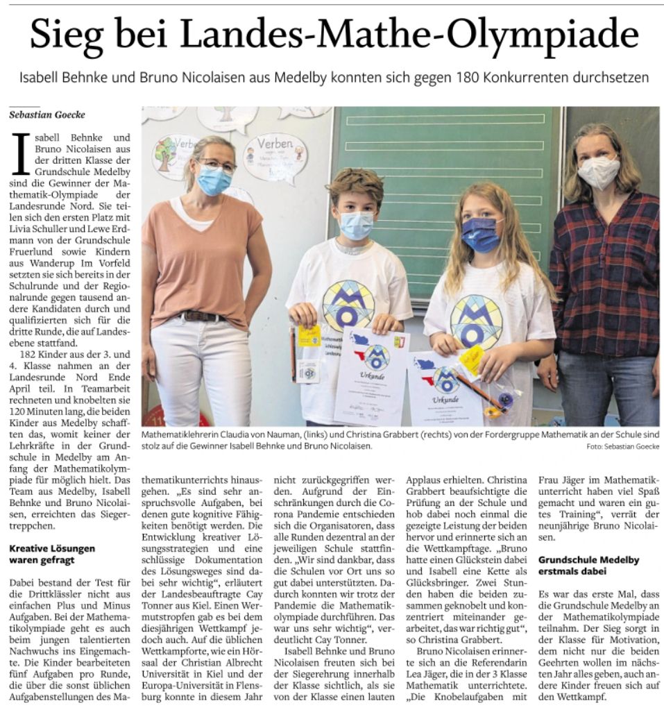Quelle: Flensburger Tageblatt vom 04.06.2021