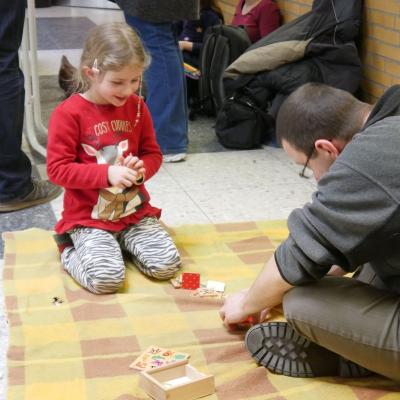 Warten auf die Siegerehrung