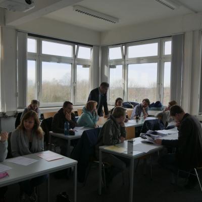 Korrektur der fertigen Klausuren