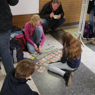 Warten auf die Siegerehrung