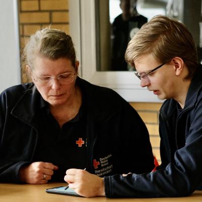 Die Ersthelfer vom DRK - Foto: Jürgen Küppers