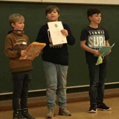 Siegerehrung Landesrunde Süd, 17.03.2020