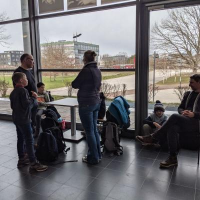 Warten auf die Siegerehrung