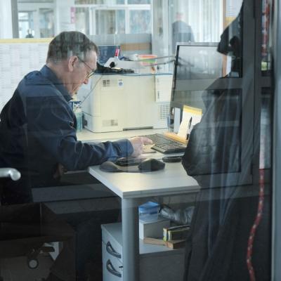 Herr Stange - Herr über Schlüssel und Räume - Foto: Jürgen Küppers