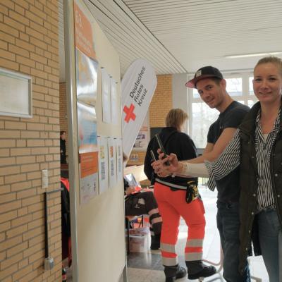 Knobelaufgaben für die Eltern per QR-Code - Foto: Jürgen Küppers