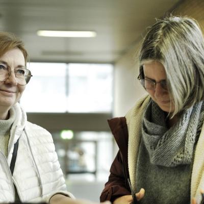 Bild 2: Bei der Anmeldung, Foto: Jürgen Küppers