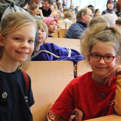 Im Hörsaal - gleich geht es los...