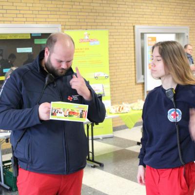 Rettungssanitäter - zum Glück an diesem Tag ohne Einsatz