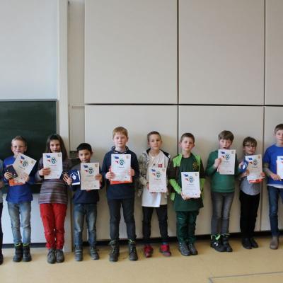 Die Siegerteams aus den vierten Klassen